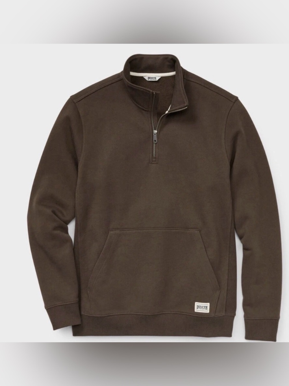 Duluth Trading Company Men’s Size 2XL Tall Brown Souped Up Quarter Zip NWT